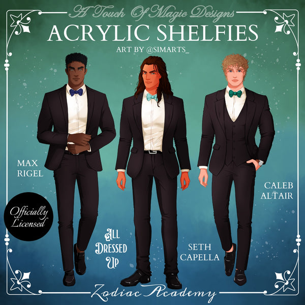 Max, Seth & Caleb - all dressed up - shelfie set - TWISTED SISTERS OFFICIALLY LICENSED
