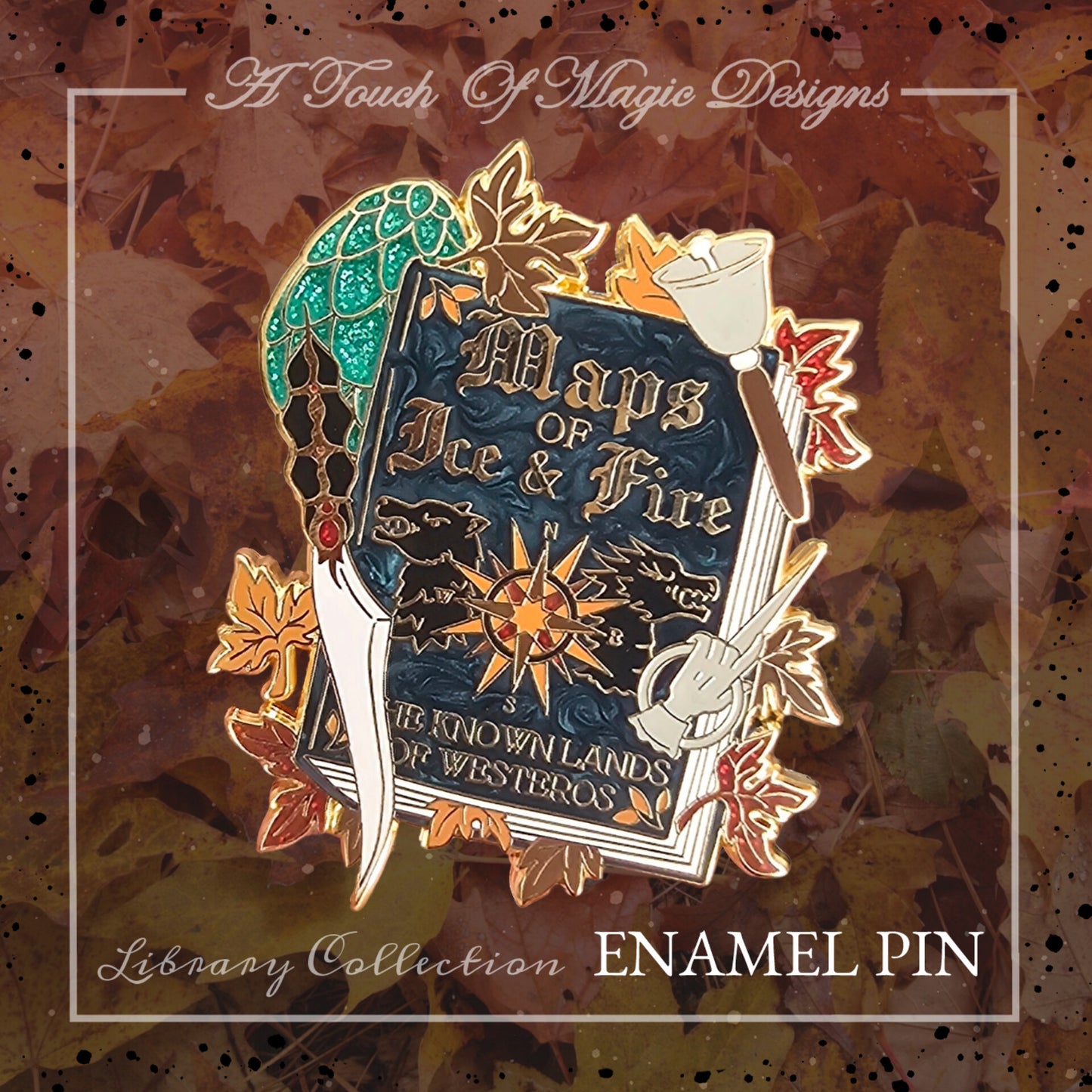 Lost library Pin collection - Maps of Ice and fire