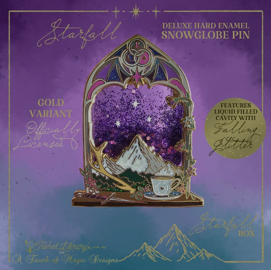 Maasverse window - LIQUID GLITTER PIN - GOLD