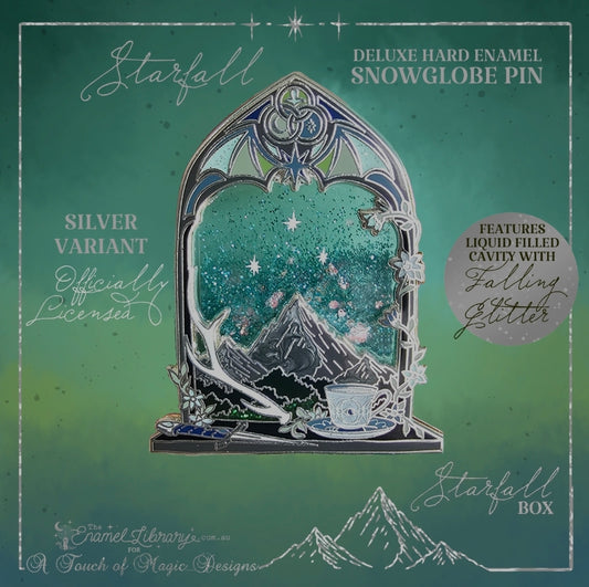 Maasverse window - LIQUID GLITTER PIN - SILVER