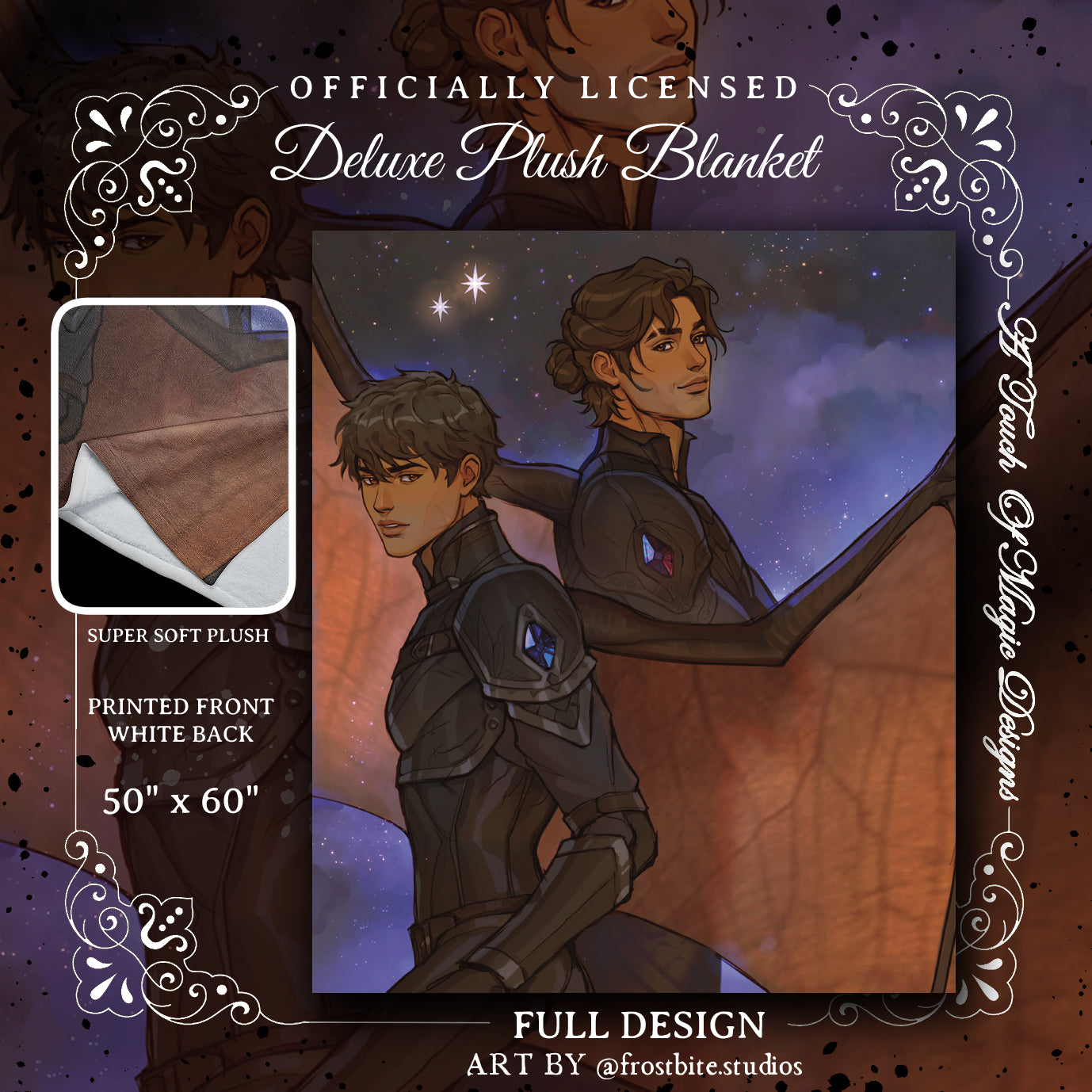 Blanket - Bat boys by Frostbite studios - SJM Oficially Licensed - LIMITED PRE-ORDER