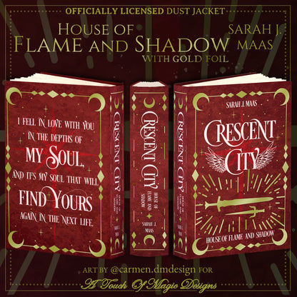 HOUSE OF FLAME AND SHADOW ONLY - Crescent City - Rainbow editions - Dust JackeT - OFFICIALLY LICENSED
