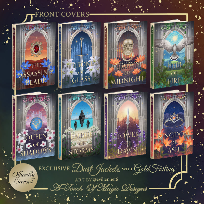 Stained glass editions - Throne of Glass - OFFICIALLY LICENSED Dust jackets