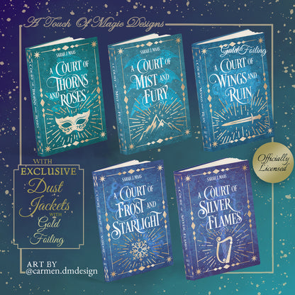 A Court of Thorns and Roses - Rainbow edition - Dust jacket set - OFFICIALLY LICENSED