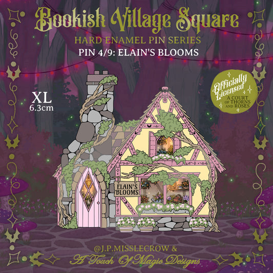 Officially Licensed - Bookish Village Square Collection - Elains Blooms - PIN #4 - PRE-ORDER
