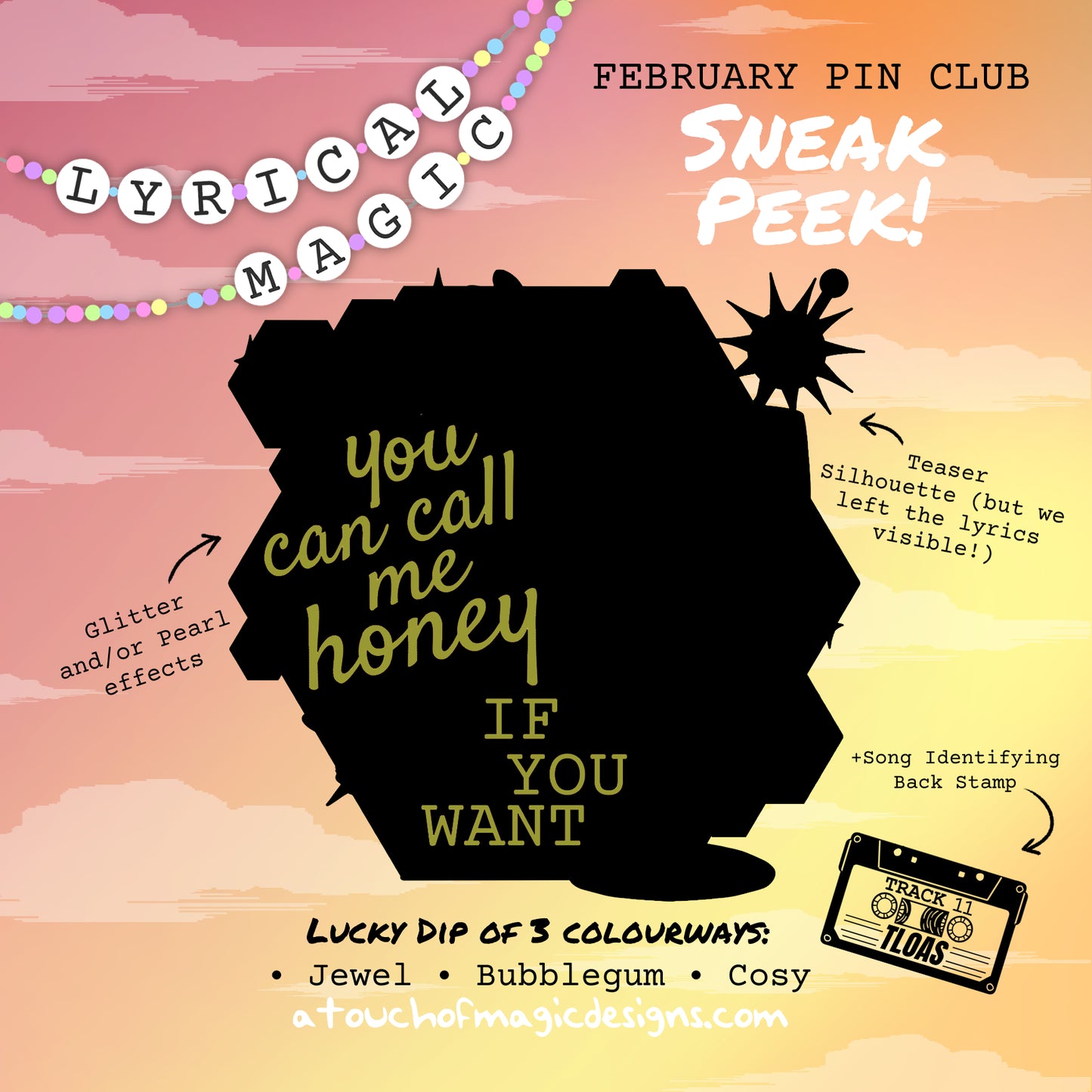 Lyrical Magic | Monthly Lyric Pin Club