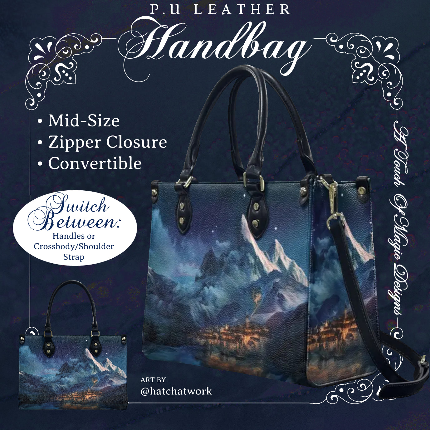 City of starlight - SJM OFFICIALLY LICENSED - PU Leather Handbag