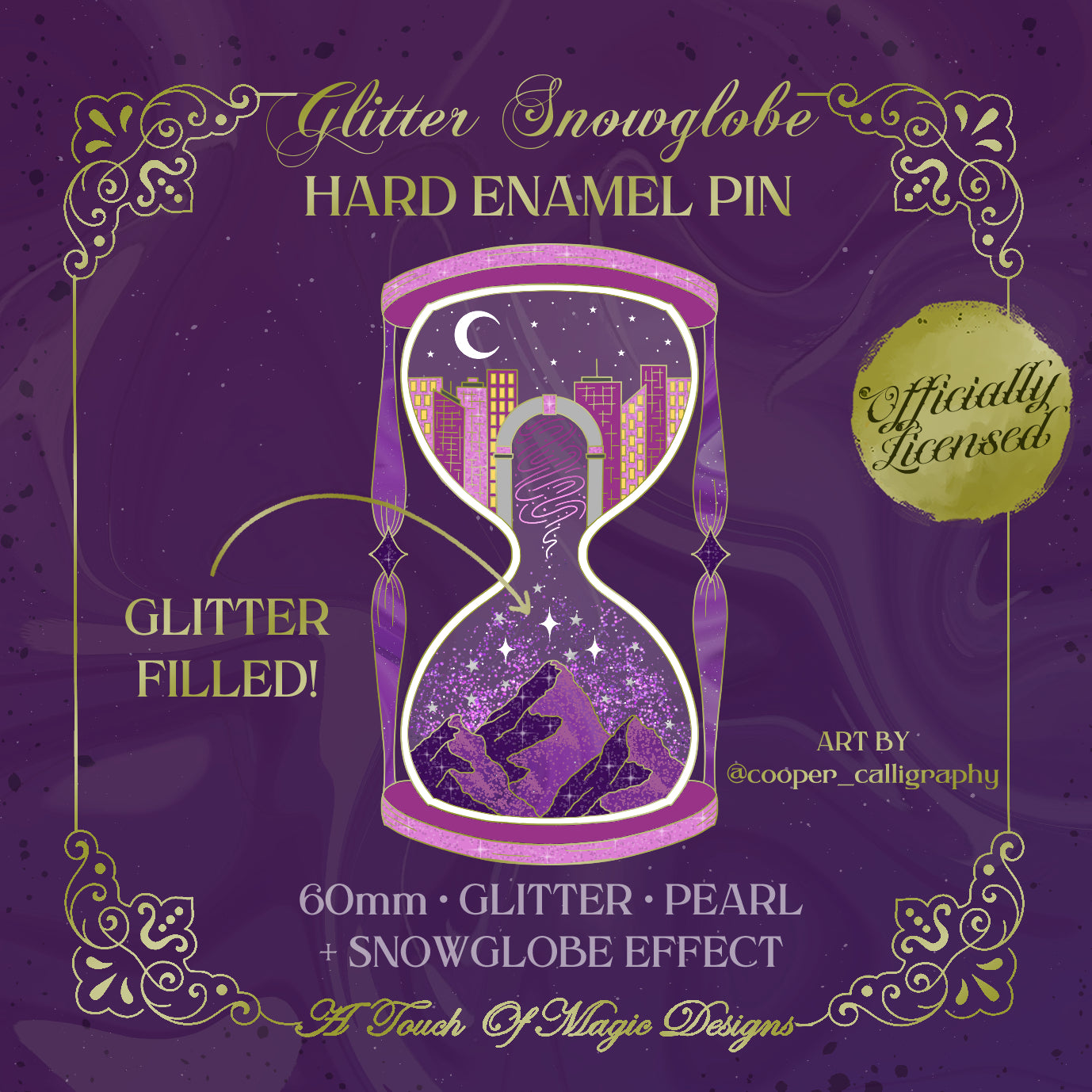 Across Time & Starlight - LIQUID GLITTER PIN - LIMITED PRE-ORDER