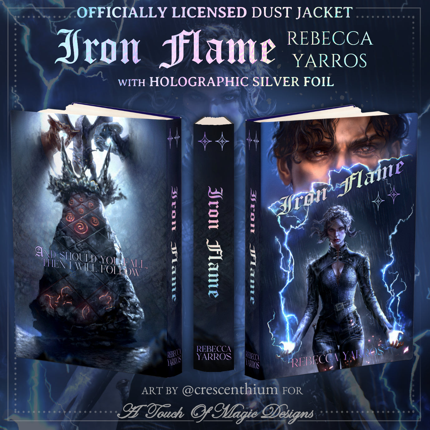 UK Edition - Officially Licensed "Iridescent Storm" 3 piece Dust Jacket Set | art by Crescenthium: UK ed.