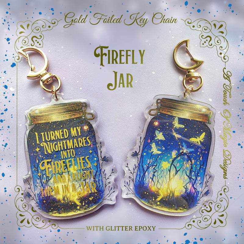 Key chain - Firefly Jar - Strange the dreamer