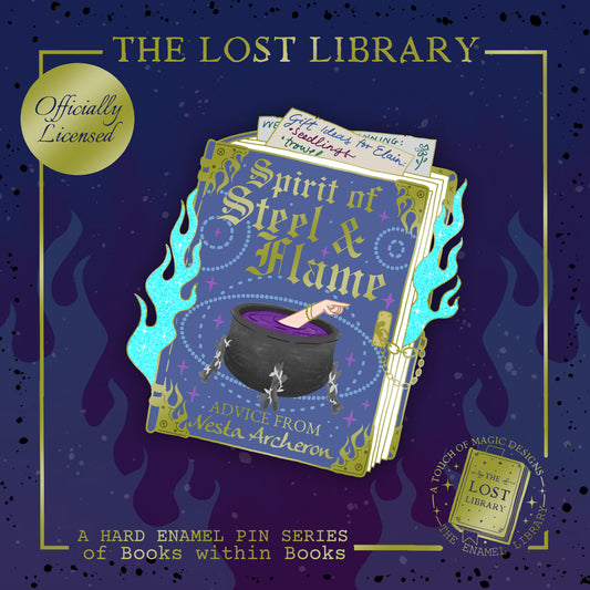 Lost Library Pin Collection - Spirit of steel and flame - ACOTAR OFFICIALLY LICENSED - LIMITED PRE-ORDER