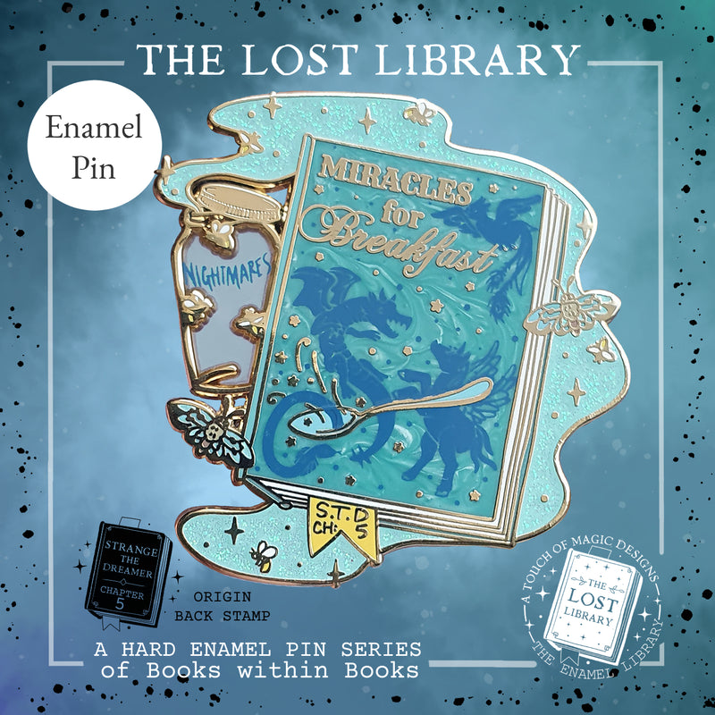 Lost library Pin collection - Miracles for breakfast - Strange the dreamer