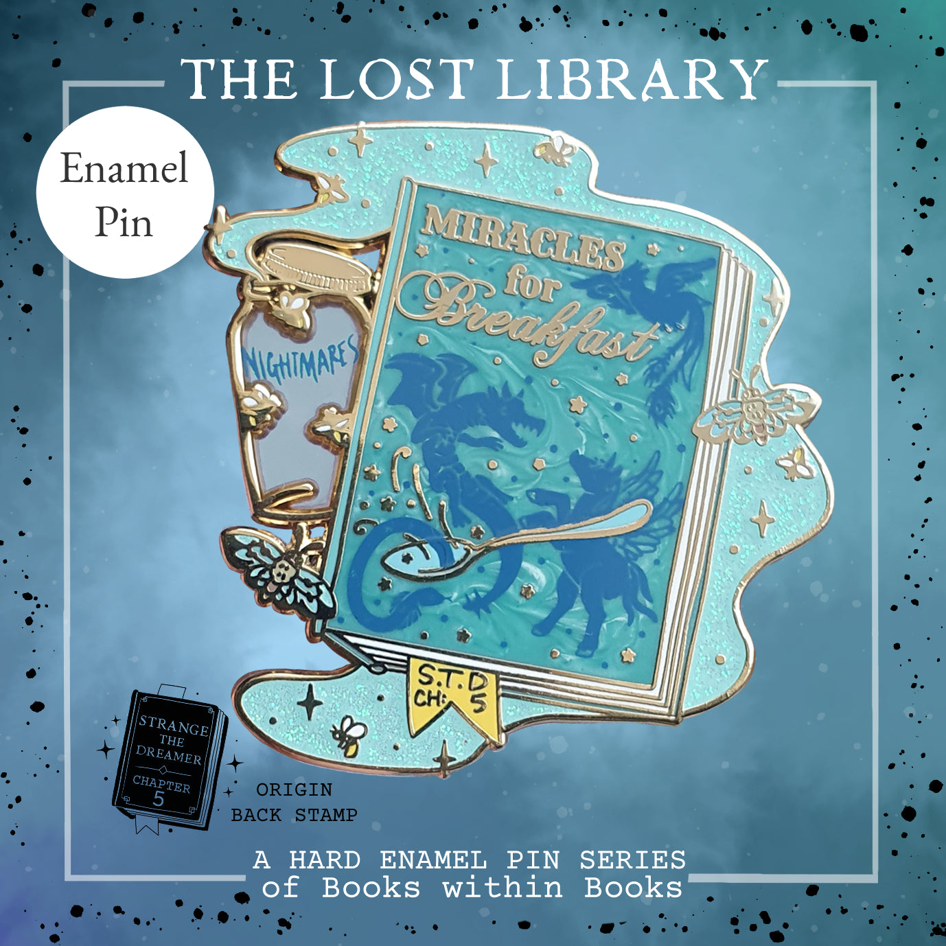 Lost library Pin collection - Miracles for breakfast - Strange the dreamer