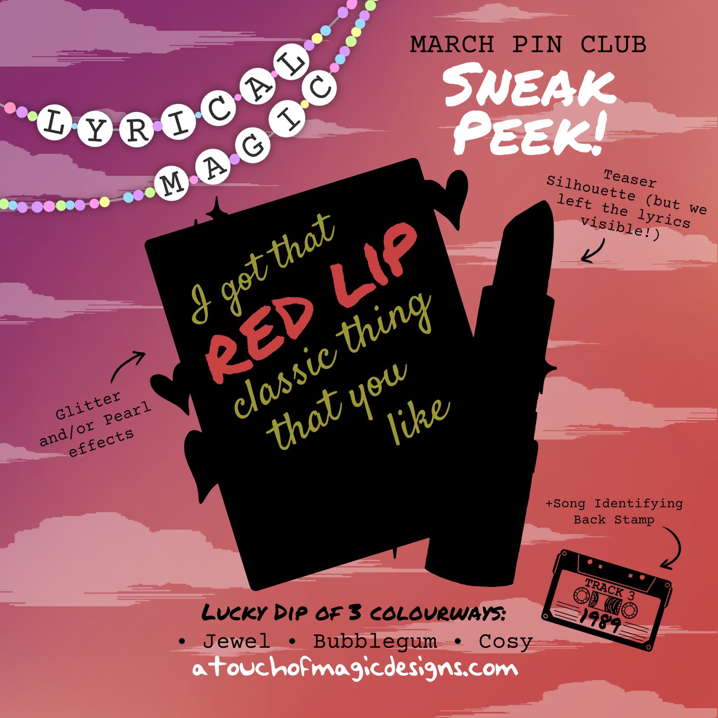 Lyrical Magic | Monthly Lyric Pin Club