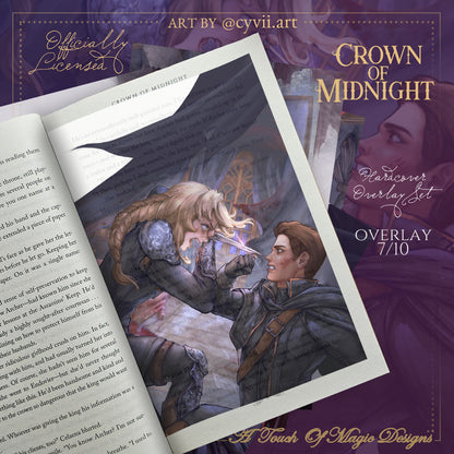 LIMITED PRE-ORDER - Officially Licensed Throne of Glass & Crown of Midnight - 18 piece Overlay set
