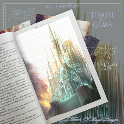 LIMITED PRE-ORDER - Officially Licensed Throne of Glass & Crown of Midnight - 18 piece Overlay set