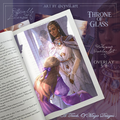 LIMITED PRE-ORDER - Officially Licensed Throne of Glass & Crown of Midnight - 18 piece Overlay set