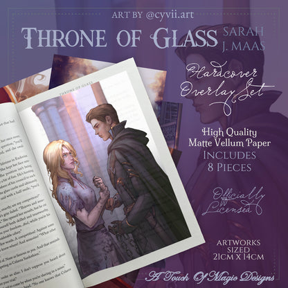 LIMITED PRE-ORDER - Officially Licensed Throne of Glass & Crown of Midnight - 18 piece Overlay set