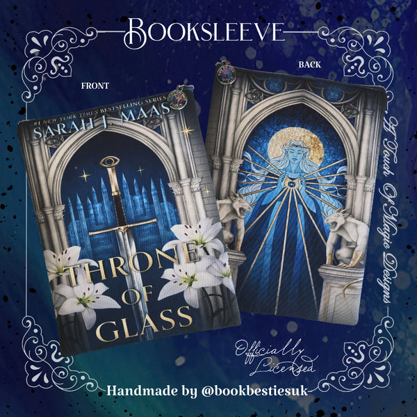 Throne of Glass - PAPERBACK SIZE zip booksleeve - OFFICIALLY LICENSED