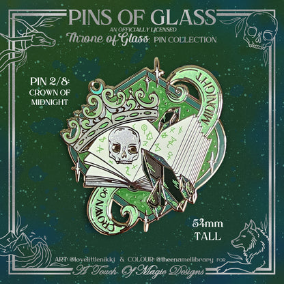 Officially Licensed Pins of Glass Collection - Crown of midnight Pin