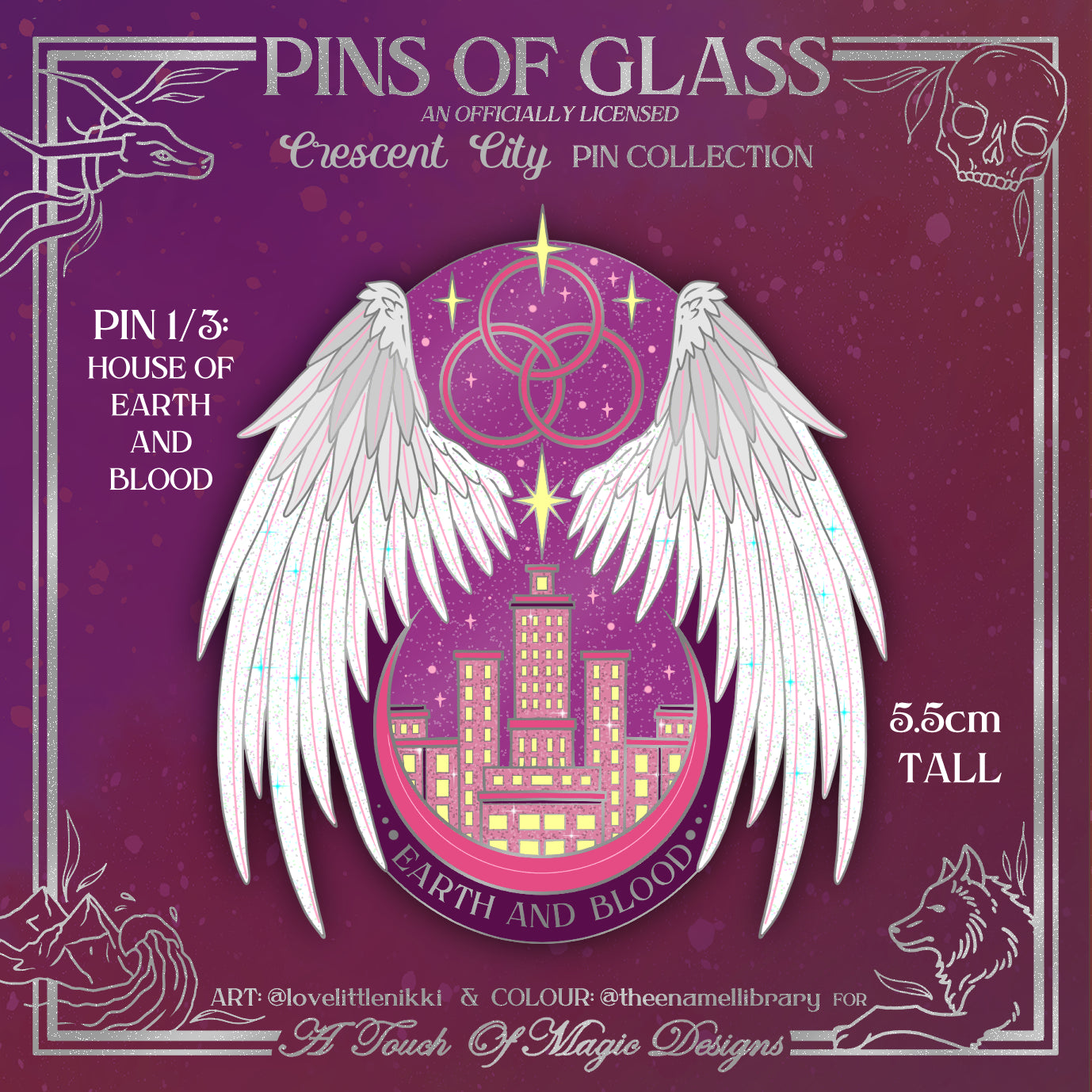 Officially Licensed - Pins of Glass Collection - House of Earth and Blood - PIN #5 - LIMITED