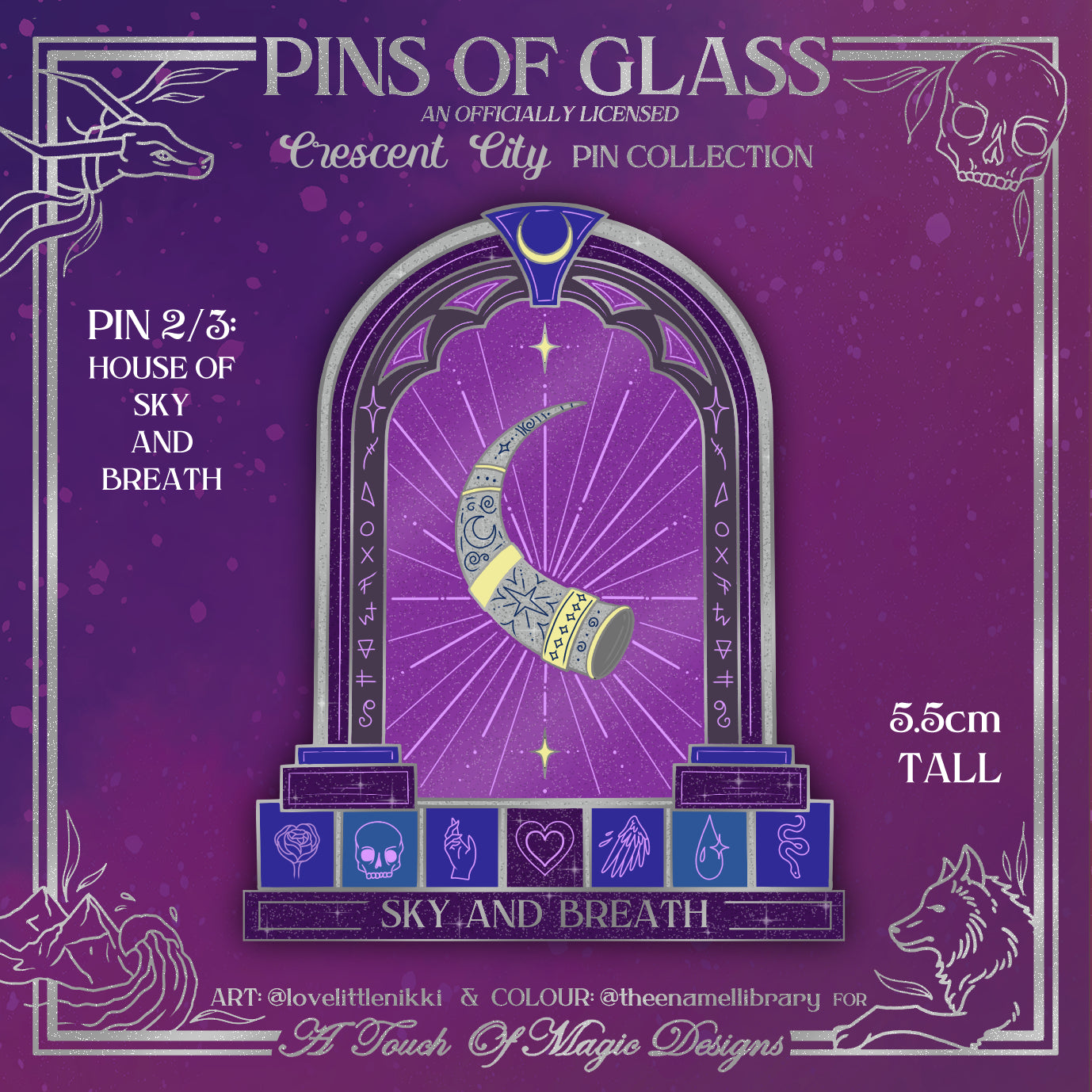 Officially Licensed - Pins of Glass Collection - House of Sky and Breath - PIN #2 - LIMITED