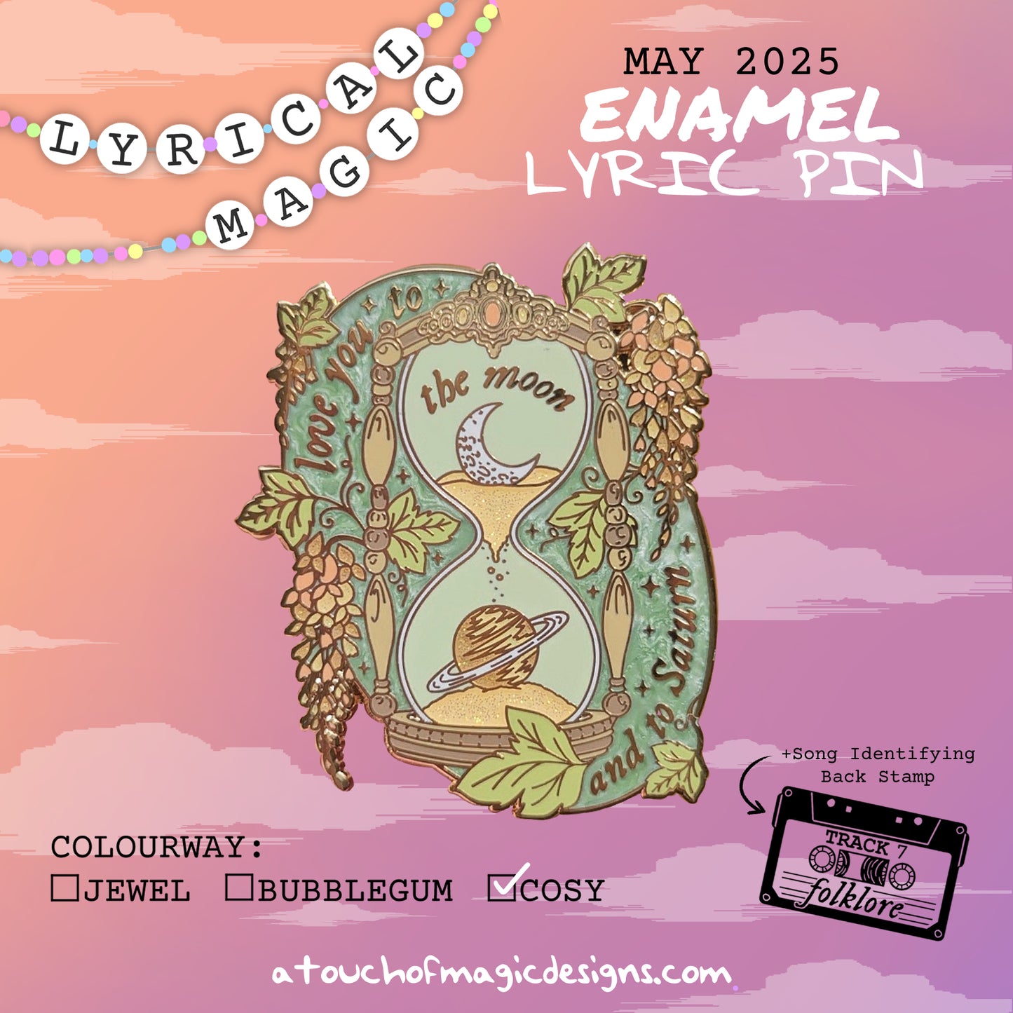 Love you to the moon  - #8 - Cosy edition - A touch of lyrical magic - Pin Collection