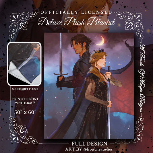 Blanket - Silver flames by Frostbite studios - SJM Oficially Licensed - LIMITED PRE-ORDER