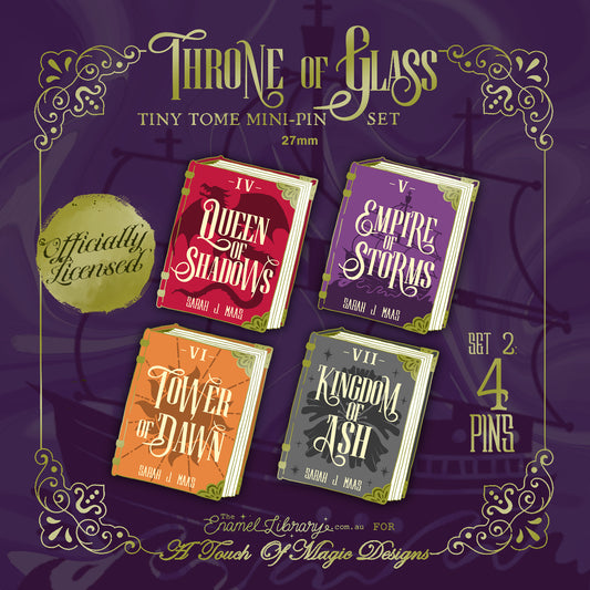 Tiny tomes pin collection - 4 set of TOG book series - Part #2 - PRE-ORDER