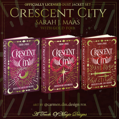 HOUSE OF FLAME AND SHADOW ONLY - Crescent City - Rainbow editions - Dust JackeT - OFFICIALLY LICENSED