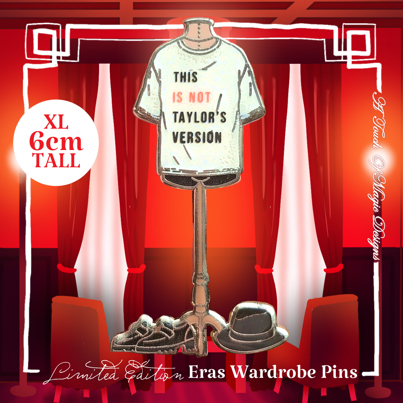 The Wardrobe Pin Collection - not Taylor's tee - Era #4
