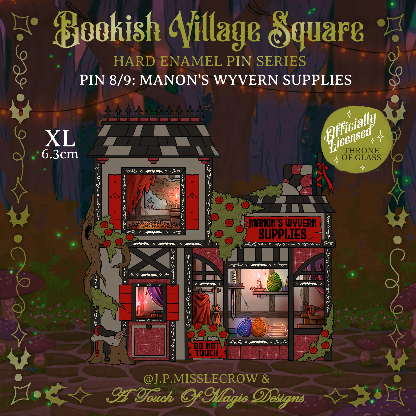 Officially Licensed - Bookish Village Square Collection - Manon's Wyvern Supplies - PIN #8 - PRE-ORDER