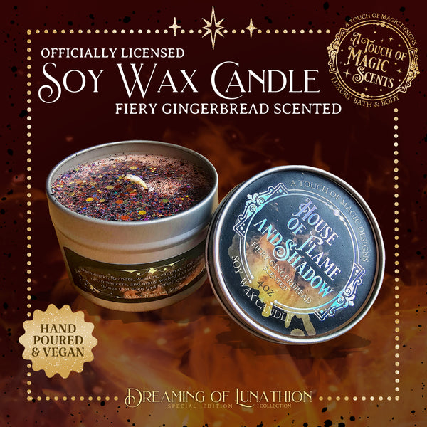 House of Flame and Shadow candle tin - SJM Oficially Licensed