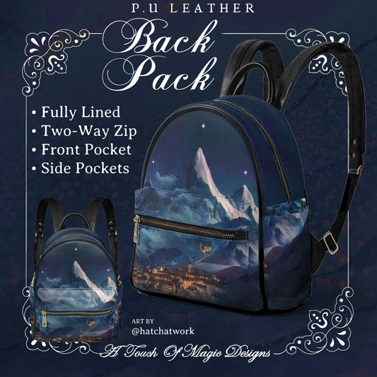 City of starlight - SJM OFFICIALLY LICENSED - PU Leather mini Backpack