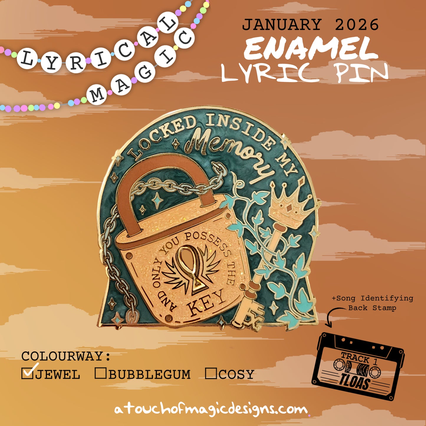 Locked memory - #16 - Jewel edition - A touch of lyrical magic - Pin Collection