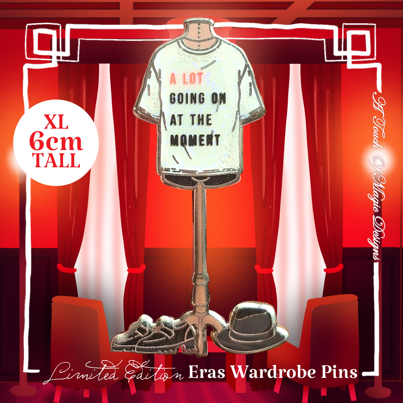 The Wardrobe Pin Collection - Alot going on tee - Era #4