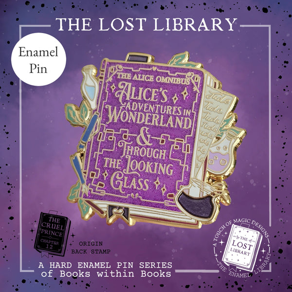 Lost library Pin collection - Alice in wonderland - the cruel Prince