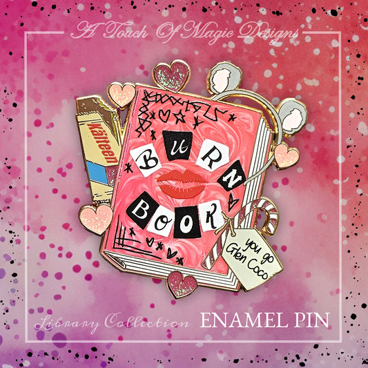 Lost library Pin collection - Burn book - PRE-ORDER