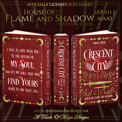 HOUSE OF FLAME AND SHADOW ONLY - Crescent City - Rainbow editions - Dust JackeT - OFFICIALLY LICENSED