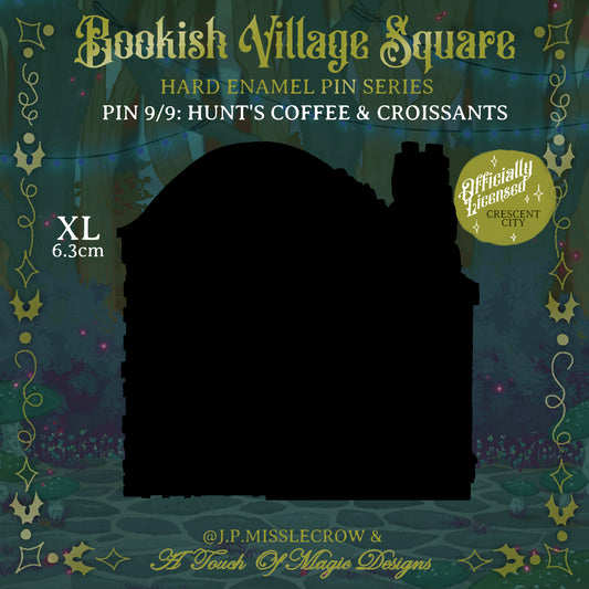 Officially Licensed - Bookish Village Square Collection - Hunts coffee and croissants - PIN #9 - PRE-ORDER
