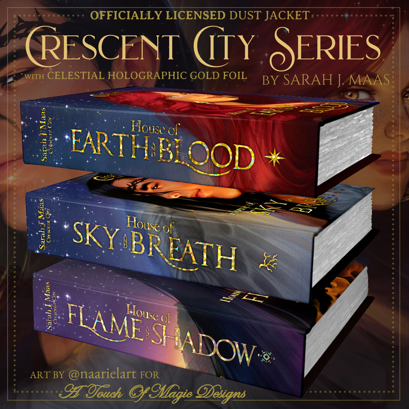 Starlight editon - alternative art dust jacket set - SJM Oficially Licensed