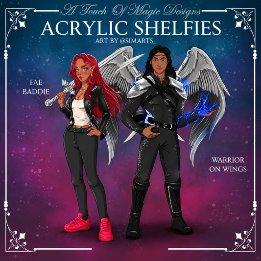 Fae baddie and Warrior on wings shelfie set
