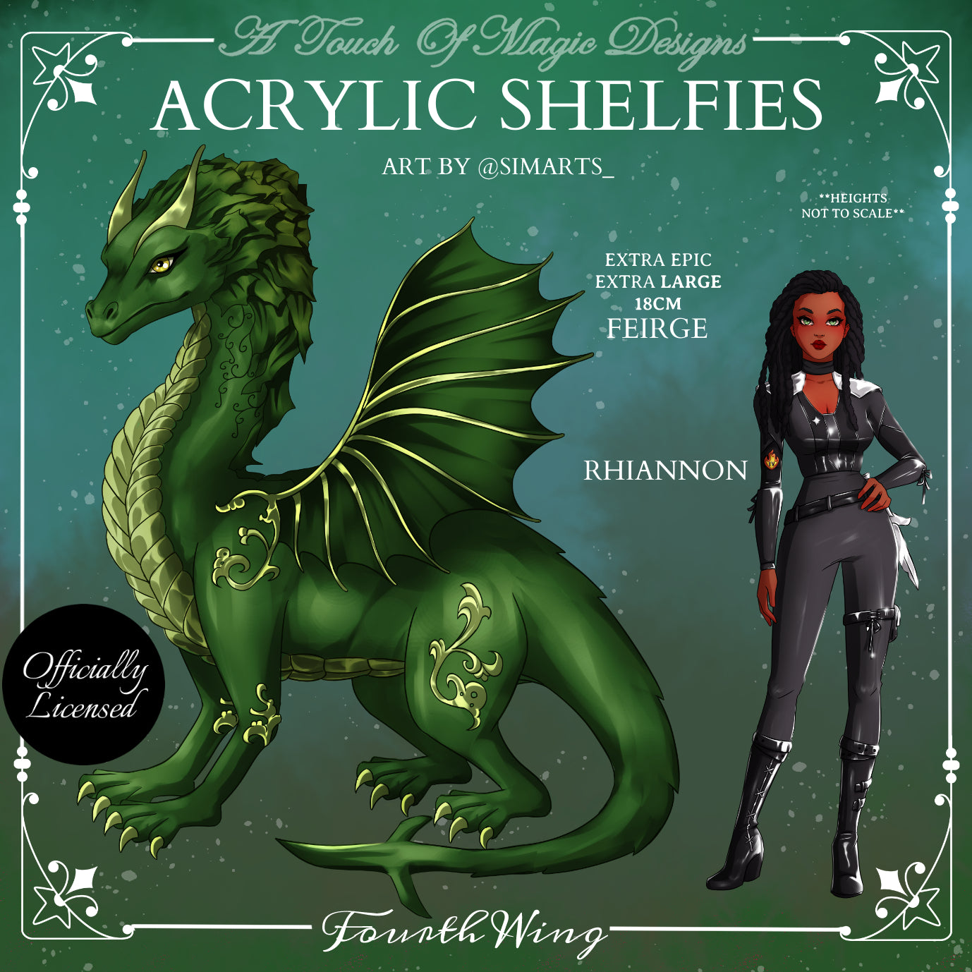 Shelfie Set - Rhiannon & Feirge - FOURTH WING OFFICIALLY LICENSED