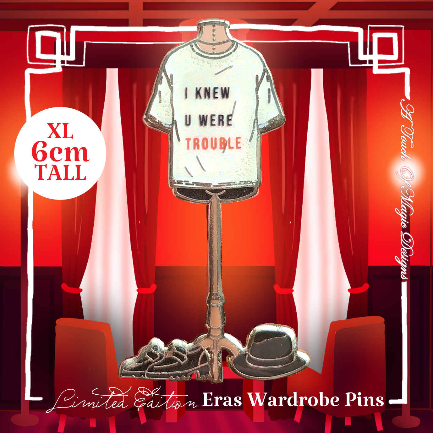 The Wardrobe Pin Collection - Trouble tee - Era #4