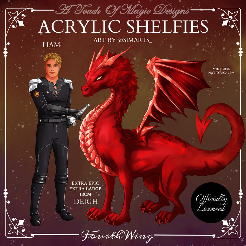 Shelfie Set - Liam & Deigh - FOURTH WING OFFICIALLY LICENSED