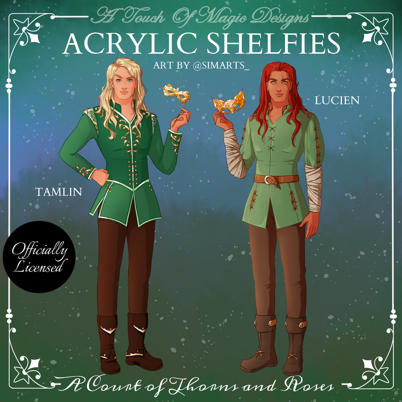 Tamlin & Lucien - shelfie set - OFFICIALLY LICENSED