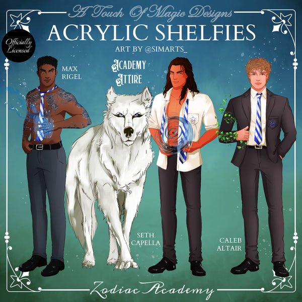 Max, Seth & Caleb - Academy Attire - shelfie set - TWISTED SISTERS OFFICIALLY LICENSED