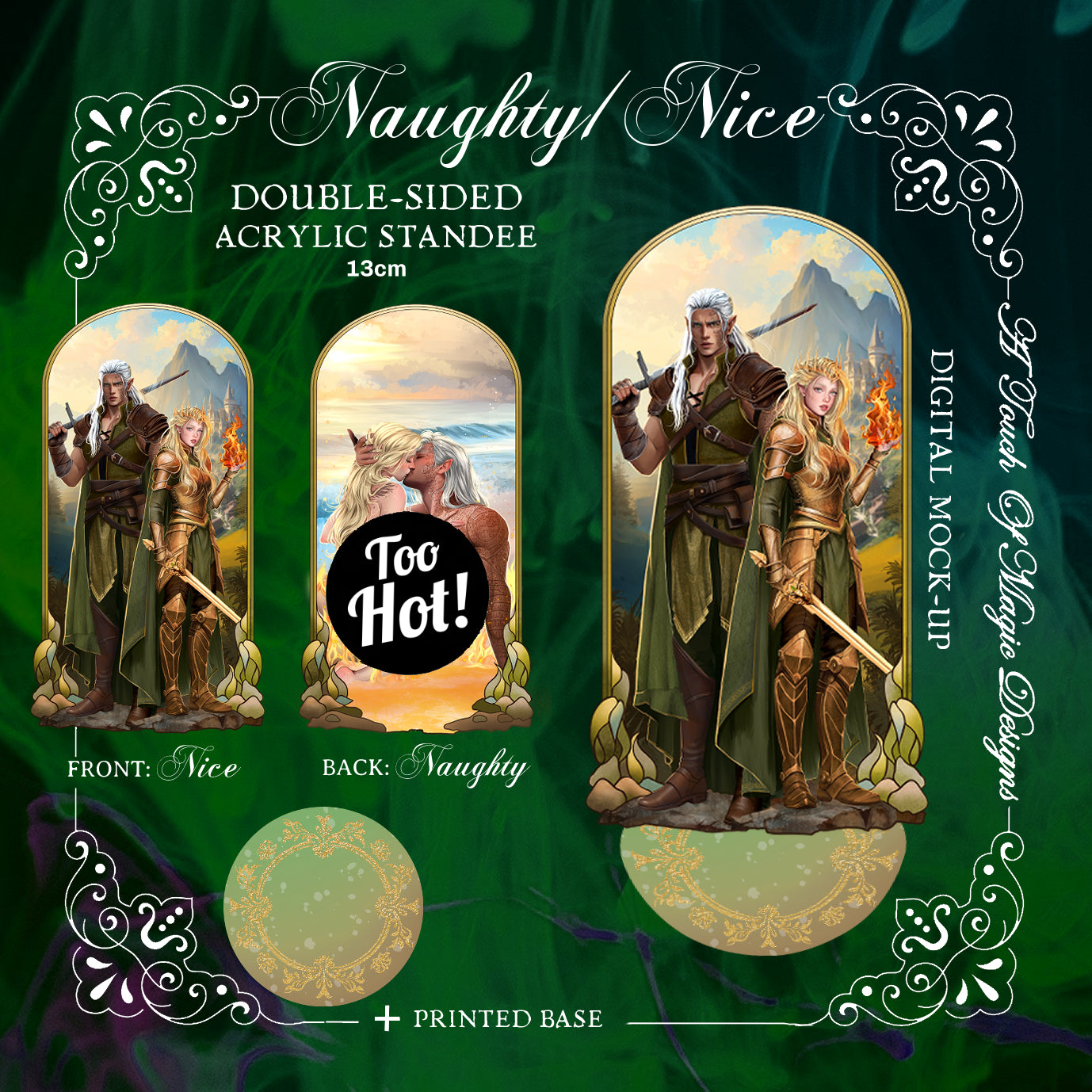PRE-ORDER - Naughty but nice portal - Aelin & Rowan - SJM OFFICIALLY LICENSED -