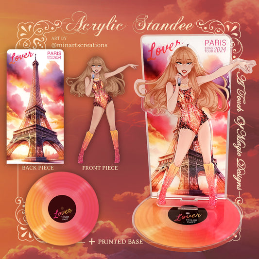 Lover Eras - Deluxe shelfie - tangerine watercolor edition