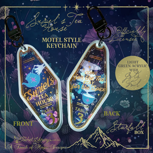 Motel style Key chain - Suriels tea house - SJM Oficially Licensed